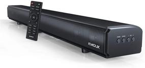 img 4 attached to 🔊 KMOUK TV Soundbar, 2.1CH Soundbar with Built-in Dual Subwoofers, 6-Speaker Soundbar with 4 Equalizer Modes, Bluetooth 5.0, HDMI ARC/Optical/AUX Connectivity, Wall Mountable Soundbar for Home