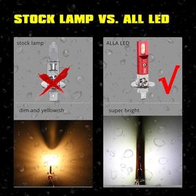 img 3 attached to Все, свет Alla Lighting P14.5s Фары H1 LED Лампы Заменатель Мгновенно Яркие Новейшие 1860-SMD, 6000K Ксенон Белый - Обзор и Сравнение