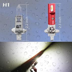 img 1 attached to Все, свет Alla Lighting P14.5s Фары H1 LED Лампы Заменатель Мгновенно Яркие Новейшие 1860-SMD, 6000K Ксенон Белый - Обзор и Сравнение