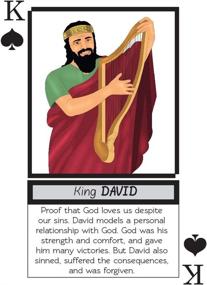 img 2 attached to 📚 Bible Legends: Diverse Characters, Stories & Encouraging Verses on Playing Cards