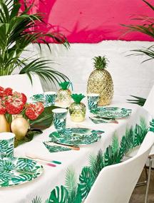 img 4 attached to 🎉 Fiesta Party Supplies by Talking Tables - Jungle, Luau, Hawaiian Themed Decoration for Baby Showers, Birthdays & More! Fiesta Paper Table Cloth Included.