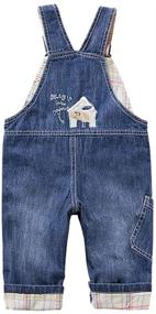 img 3 attached to 👖 Unisex Pattern LittleSpring Little Overalls for Boys' Clothing