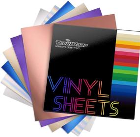 img 4 attached to 🎨 TECKWRAP Metallic Matte Chrome Craft Vinyl Sheets - 12"x12" Precut, Pack of 6