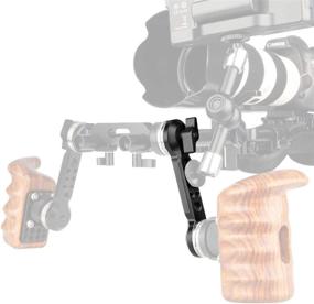 img 3 attached to Enhance Your Handgrip Shoulder Rig with NICEYRIG Rosette Arm Extension - M6 Thread Mount Compatible for ARRI Rosette Support System