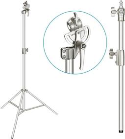 img 1 attached to 📸 Neewer Photo Studio 2-in-1 Light Stand: Adjustable Height & Boom Arm for Professional Portrait Video Photography