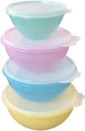 🍲 4-piece set of new tupperware wonderlier bowls logo