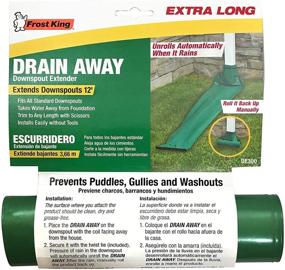 img 1 attached to 🌧️ Frost King DE300 Standard Green Plastic Downspout Extender - Extends up to 12-Feet for Efficient Drainage