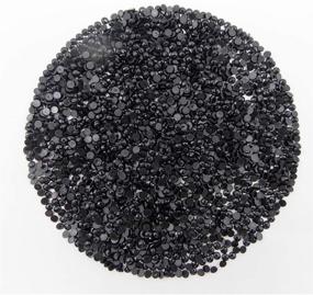 img 4 attached to 💎 Eiflow Single Color Diamond Painting Replacement Round Diamonds - 1000 Pieces Gems for DIY Tool - Paint by Diamonds Adults - 1PACK, Black