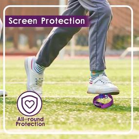 img 3 attached to Waterproof Silicone Bands for Fitbit Ace 3 - Soft Replacement Bands for Kids Boys Girls Bracelet Accessories Sports Band - Grape Black - Fitbit Ace 3 Activity Tracker