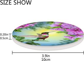 img 3 attached to 🐦 Hummingbird Coasters: Enhanced Tabletop Protection Ideal for Housewarming