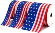 america stripes patriotic wreaths decoration sewing logo