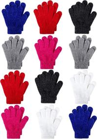 img 4 attached to Cooraby Chenille Cashmere Stretchy Knitted Boys' Accessories : Cold Weather