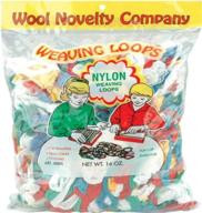 🧶 wool novelty nylon weaving loops set - 16-ounce, assorted colors logo