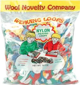 img 1 attached to 🧶 Wool Novelty Nylon Weaving Loops Set - 16-Ounce, Assorted Colors
