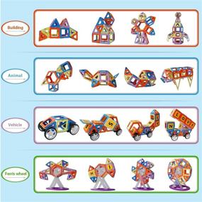 img 1 attached to 🧲 Magnetic Toys for Preschoolers: Building Fun and Learning