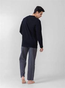 img 3 attached to 👕 DAVID ARCHY Sleepwear Button Down Black Heather: Sleek Style for a Cozy Night's Sleep