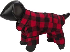 img 3 attached to 🐶 Flannel Dog Pajamas by Fab Dog