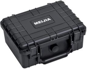 img 3 attached to 📷 MEIJIA Portable Waterproof Hard Camera Case, with Foam Insert, Stylish Black (9.17" x 7.56" x 4.33") - Enhanced SEO