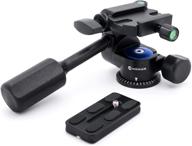 📷 moman tripod fluid drag pan head: lightweight 3-ways panning ball head for dslr cameras & light stands logo