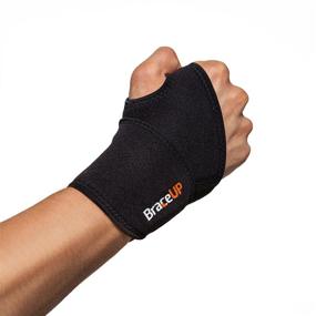 img 4 attached to BraceUP® Adjustable Wrist Support Black