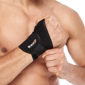 img 2 attached to BraceUP® Adjustable Wrist Support Black