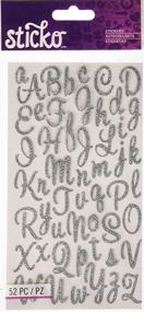 img 1 attached to Silver Script Alphabet Sticker - Sticko Sweetheart Collection