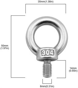img 1 attached to 💪 Ultimate Strength and Durability: Yasorn Lifting Stainless Steel Screw"