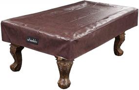 img 4 attached to 🛡️ Shieldo Heavy Duty Leatherette Billiard Pool Table Cover: Waterproof & Tearproof, Fits 7/8/9 Foot Tables