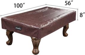 img 3 attached to 🛡️ Shieldo Heavy Duty Leatherette Billiard Pool Table Cover: Waterproof & Tearproof, Fits 7/8/9 Foot Tables