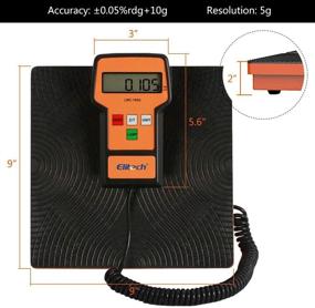 img 2 attached to 📊 Elitech LMC-100A: Advanced Digital Refrigerant Charging Weight Scale for HVAC, 220Lbs - Includes Protective Case