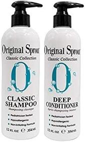 img 1 attached to 💆 Revitalize Your Hair with Original Sprout Classic Shampoo + Deep Conditioner 12 oz