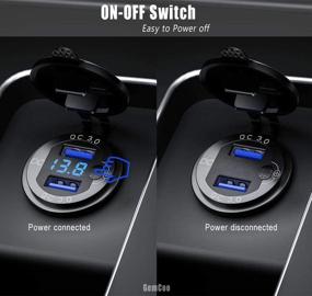 img 2 attached to 🔋 Portable Aluminum Voltmeter Motorcycle Charger with Audio & Video