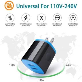 img 1 attached to ⚡️ Fast Charging Android Charger 6FT Micro USB Cable, Nylon Micro Cord Wall Charger Block by AbcPow - 2.1A Power Adapter with Phone Cord Compatible for Samsung Galaxy S7 S6 J7 J3 Note 5, LG G4 Motorola, HTC