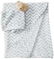 hudson baby unisex plush blanket with security bear: ultimate snuggle companion for your little one logo