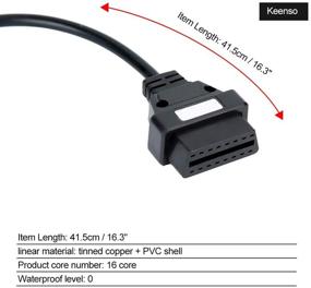 img 3 attached to 🔌 Keenso сканер диагностических инструментов OBD1 на OBD2 - 12-контактный адаптерный кабель для автомобилей GM