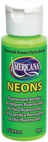 img 1 attached to 🎨 Vibrant 2oz DecoArt DHS5-3 Thermal Green Neon Americana Paint