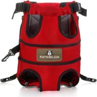 🐾 pup to go legs out front dog carrier: convenient & adjustable for walking, traveling, hiking, and camping logo