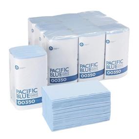 img 3 attached to 🧻 Pacific Blue Basic S-Fold 2-Ply Windshield Paper Towels - Premium Quality, Blue, 250 Towels per Pack, 9 Packs Per Case (2250 Total)