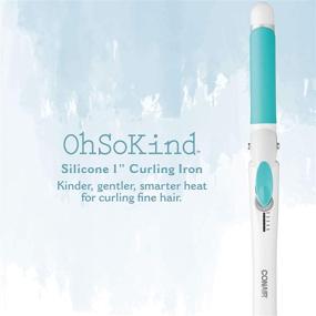 img 3 attached to 🔴 Conair OhSoKind Curling 1 дюйм Silicone: Шадрукливый и Эффективный Инструмент для укладки волос