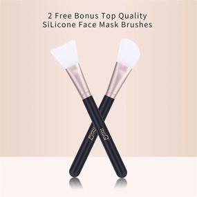 img 1 attached to 💄 MSQ Makeup Brushes 18PCs Set: Premium Synthetic Brushes with Sponge and Brush Cleaner for Flawless Makeup Application