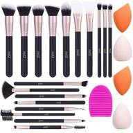 💄 msq makeup brushes 18pcs set: premium synthetic brushes with sponge and brush cleaner for flawless makeup application logo