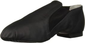 img 4 attached to Bloch Dance Women's Elasta Bootie Jazz Shoe with Leather and Elastic Split Sole