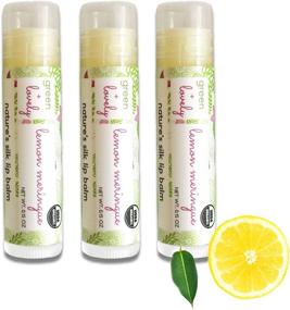 img 4 attached to Green and Lovely Organic Certified Lip Balm Butter (3 Pack) - Lemon Meringue Lip 🍋 Oil for Total Hydration and Repair – Premium Organic Ingredients – 0.15 oz Lip Moisturizer Tube