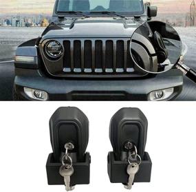 img 4 attached to 🔒 SEMTION Hood Latches Anti-Theft Kit: Secure Your Wrangler JL JLU 2018-2020 & JT Gladiator 2020-2021