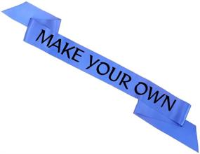 img 3 attached to 🎀 Royal Blue Blank Satin Sash: Create Your Own Party Decorations