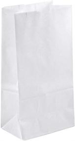img 1 attached to 👜 Прочный бумажный мешок белого цвета, 2 фунта, оптом - 500 штук
