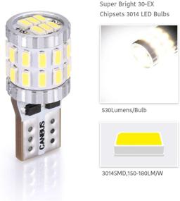 img 2 attached to 💡 Ultra Bright LUYED 2X 530 Lumens Canbus LED Bulbs 194 168 2825 – Xenon White with Improved Heat Dissipation