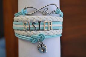 img 1 attached to Infinity Collection Bracelet: Perfect Sister Jewelry for Girls