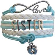 infinity collection bracelet: perfect sister jewelry for girls logo