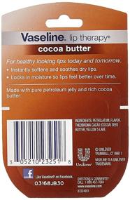 img 1 attached to 💧 Moisturizing Power Trio: Vaseline Lip Therapy Cocoa Butter .25 oz - Pack of 3